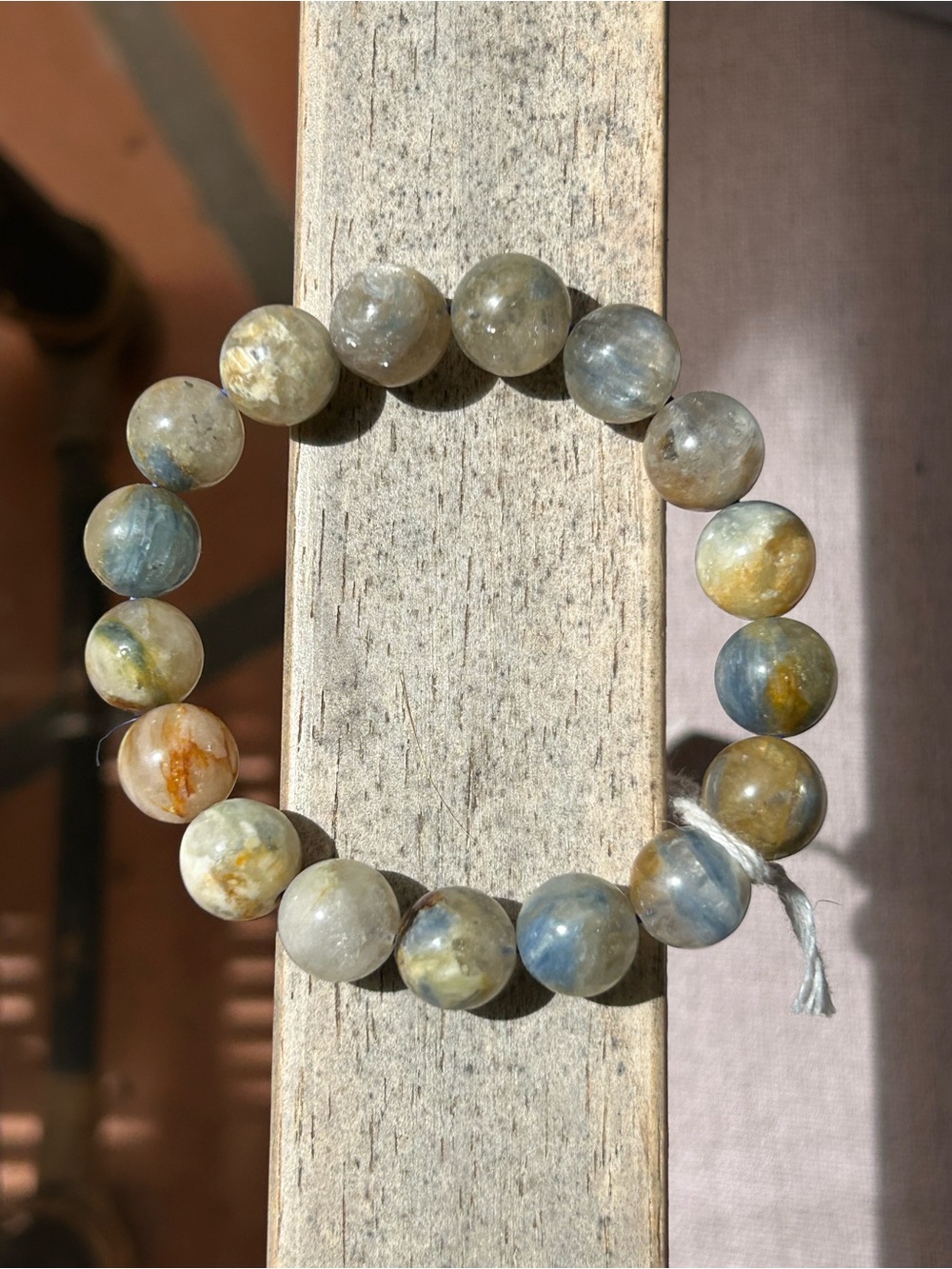 Kyanite Cat Eye Beaded Stretch Bracelet -Nice beads each one is magic!!! - Picture 2 of 7